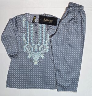 Embroidered Shalwar Kameez Grey