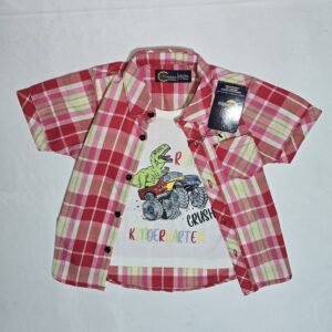 Double Shirt – Dino Car Theme