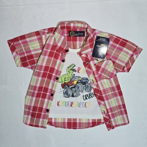 Double Shirt – Dino Car Theme